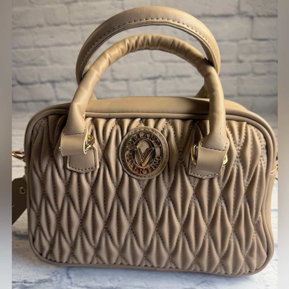 Valentino Orlandi Beige Quilted Crossbody Bag - Picture 5 of 15